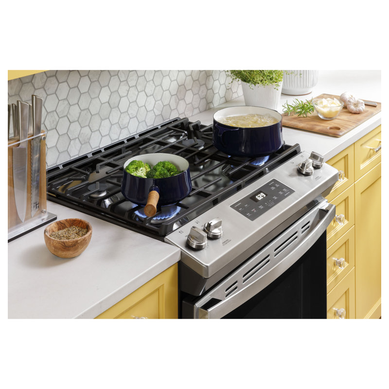 GE Appliances 30" 5.3 Cubic Feet Gas SlideIn Range & Reviews Wayfair